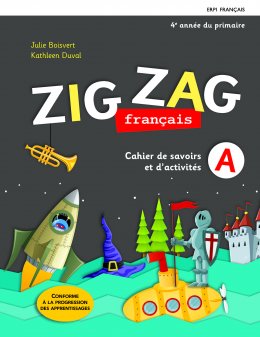 ZIG ZAG CAH. A/B  4e année du primaire  | 9782761355032 | Cahier d'apprentissage - 4e année