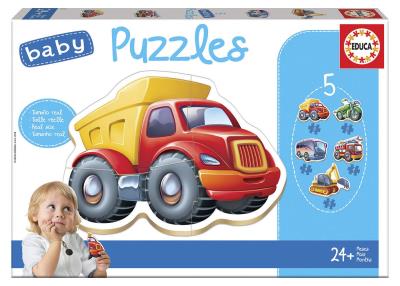 Casse-tête 5 Baby Puzzles - Vehicules | Casse-têtes