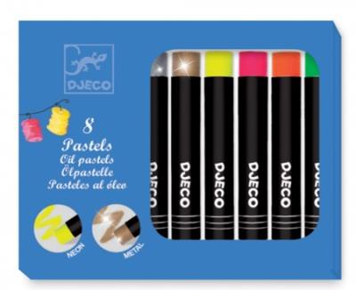 Pastel à l'huile - 8 couleurs Pop | Crayons, feutres et peinture