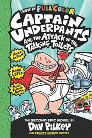Captain Underpants (The) T.02 - Captain Underpants and the Attack of the Talking Toilets (V.A.) | 6-8 years old