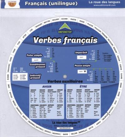 Roue des verbes français (unilingue) (La) | 9781897552407 | Dictionnaires