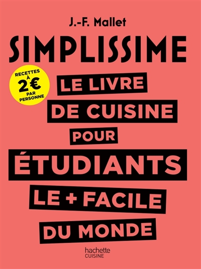 livre de cuisine pour étudiants le + facile du monde (Le) | 9782016261736 | Cuisine