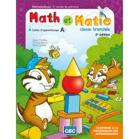 Math et Matie 2e année - Cahiers d'apprentissage A/B, 2e Éd. (Incluant le carnet des savoirs)  | 9782761766098 | Cahier d'apprentissage - 2e année