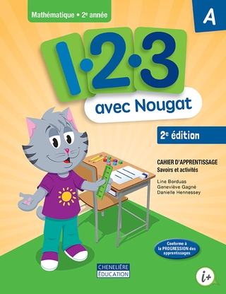 1, 2, 3... avec Nougat A/B et aide-mémoire - 2e édition - 2e année | 9998201810119 | Cahier d'apprentissage - 2e année