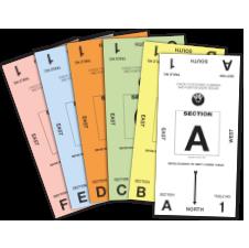 Cartons de table ACBL - Mouvement Mitchell (SECTION AU CHOIX) 16 cartes | Matériel