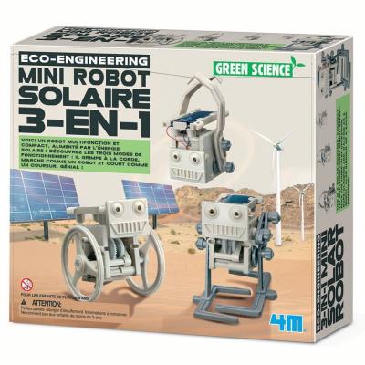 Mini Robot Solaire 3-en-1 (French 3-in-1 Solar Robot) | Science et technologie