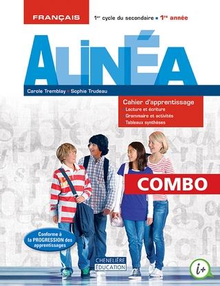 Alinéa - Secondaire 1 - COMBO Cahier d'apprentissage en version imprimée ET numérique | 