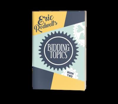 Eric Rodwell's Bidding Topics Book 2 | Livre anglophone