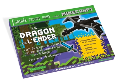 Soirée escape game - Minecraft : Le dragon de l'Ender | Jeux coopératifs