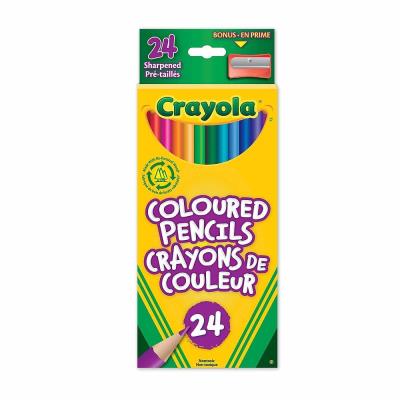 Crayola - 24 crayons de couleur | Crayons de couleur, feutres  et craies