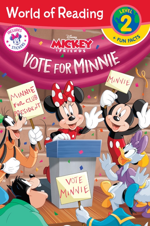 World of Reading: Minnie Vote for Minnie (Level 2 Reader plus Fun Facts) | First reader