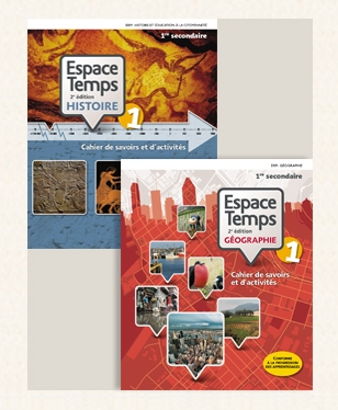 Espace Temps - Combo Géographie et Histoire 1 - Cahiers de savoirs et d'activités + Ensemble numérique - ÉLÈVE, 2e éd. (12 mois) | Gélinas, Pauline