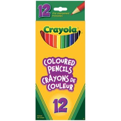 Crayon de couleur Crayola / 12 | Crayons de couleur, feutres  et craies