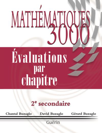 Mathématiques 3000 - Secondaire 2 - Évaluations par chapitre | 