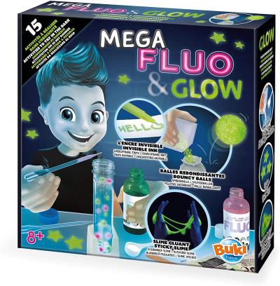 Buki France - Mega Fluo & Glow 15 activités | Science et technologie