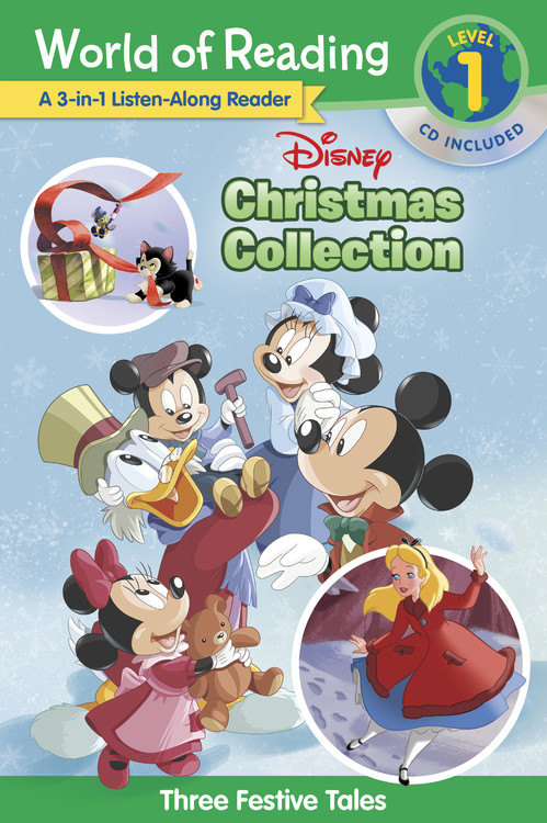 World of Reading Disney Christmas Collection 3-in-1 Listen-Along Reader (Level 1) : 3 Festive Tales with CD! | First reader