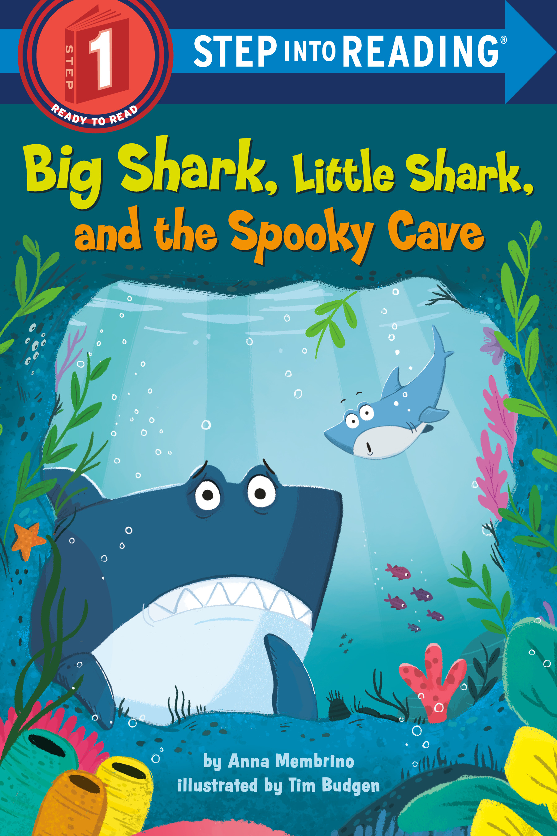 Step into Reading - Big Shark, Little Shark, and the Spooky Cave | First reader