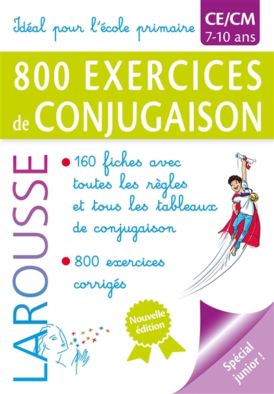 800 exercices de conjugaison, CE, CM, 7-10 ans | 9782036010369 | Dictionnaires