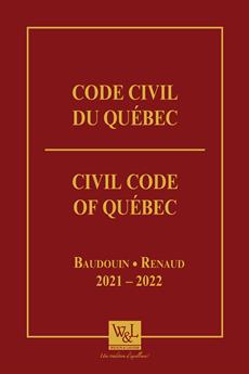 Code civil du Québec 2021 - 2022 | 9782896895533 | Documents officiels des Publications du Québec