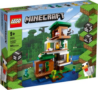 LEGO : Minecraft - La cabane moderne dans l'arbre | LEGO®
