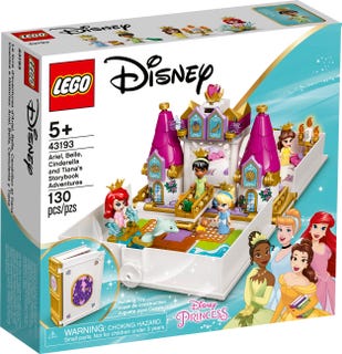 LEGO : Disney - Les aventures d’Ariel, Belle, Cendrillon et Tiana dans un livre de contes | LEGO®