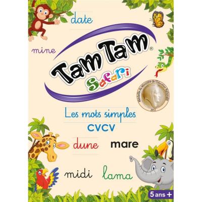 Tam Tam safari : les mots simples CP : jeu de lecture CP-CE1 | Langue