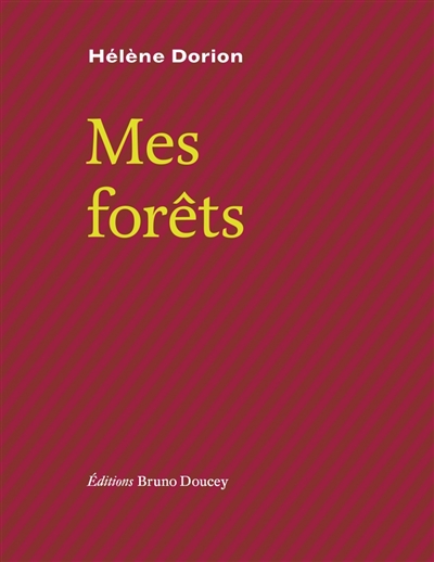 Mes forêts | 9782362293801 | Poésie