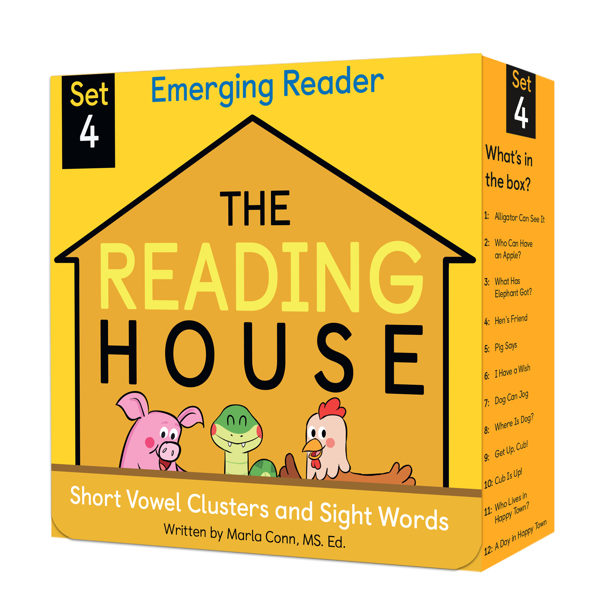 The Reading House Set 4: Short Vowel Clusters and Sight Words | First reader