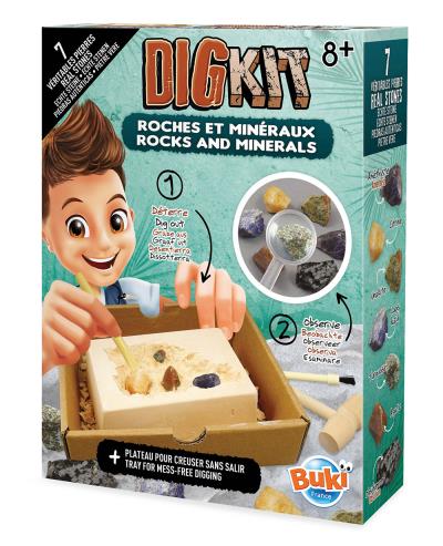 Buki France - Dig'Kit Roches et minéraux | Science et technologie