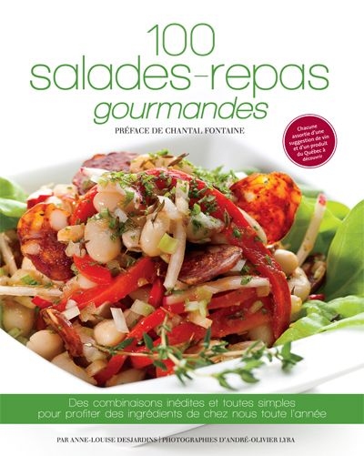 100 salades-repas gourmandes | 9782894725542 | Cuisine