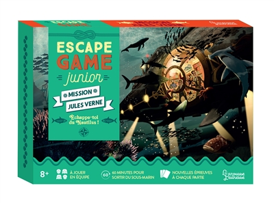 Mission Jules Verne : escape game junior : échappe-toi du Nautilus ! | Jeux coopératifs