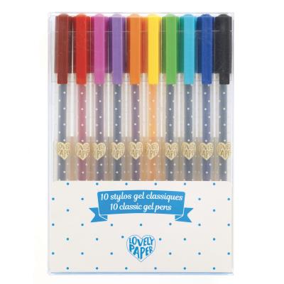 10 stylos gel classique | Crayons de couleur, feutres  et craies