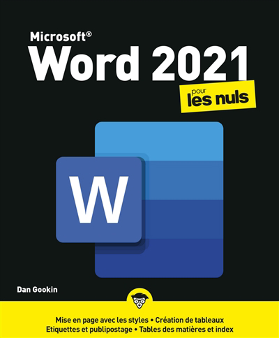 Word 2021 pour les nuls | 9782412073506 | Informatique