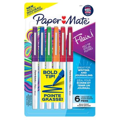 Marqueur flair /6 | Crayons de couleur, feutres  et craies