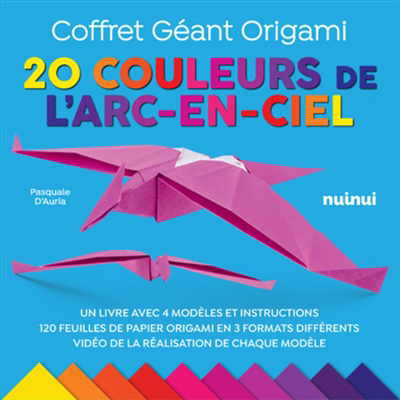 Coffret géant origami : 20 couleurs de l'arc-en-ciel | Bricolage divers