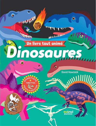 Dinosaures : un livre tout animé | 9782889572243 | Petits cartonnés et livres bain/tissus