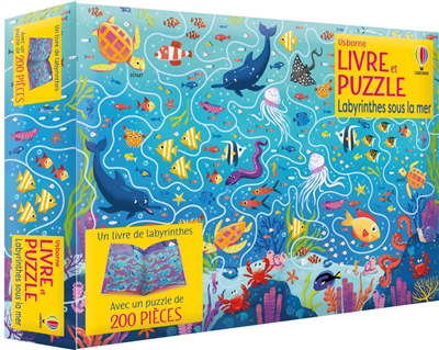 Labyrinthes sous la mer : livre et puzzle | Casse-têtes