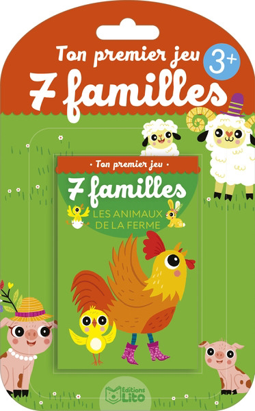 Ton premier jeu de 7 familles - animaux de la ferme : 3+ (Les) | Enfants 5–9 ans 