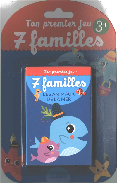 Ton premier jeu de 7 familles - animaux de la mer : 3+ (Les) | Enfants 5–9 ans 