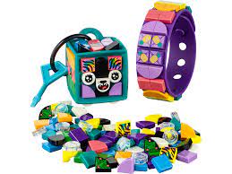 LEGO: Dots - Bracelet et étiquette de sac Tigre fluo | LEGO®