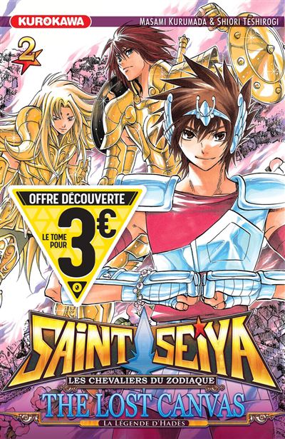Saint Seiya : les chevaliers du zodiaque : the lost canvas, la légende d'Hadès T.02 | 9782380713893 | Manga