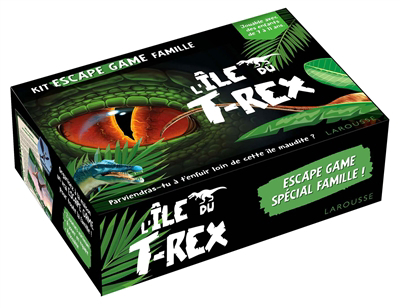 L'île du T.rex : kit escape game famille | Jeux coopératifs