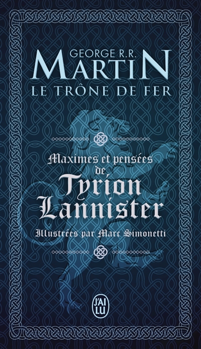 Maximes et pensées de Tyrion Lannister | 9782290091302 | Poésie