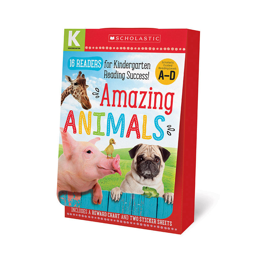 Amazing Animals A-D Kindergarten Box Set: Scholastic Early Learners (Guided Reader) | First reader