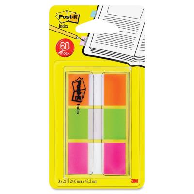 Languettes Post-it rose vert orange | Papier,cahiers, tablettes, factures, post-it