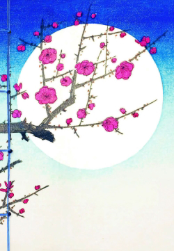 La lune dans l'estampe japonaise : carnet (18 x 26 cm) | Papeterie fine