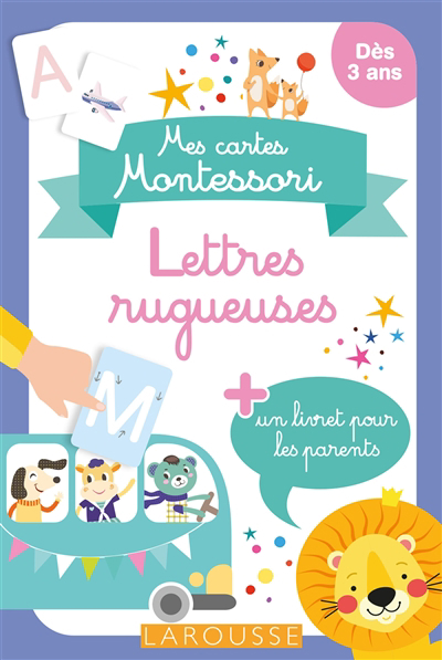 Lettres rugueuses : mes cartes Montessori | 9782036026704 | Cahier d'exercices