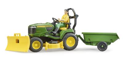 Tracteur tondeuse John Deere avec figurine | Jeux collectifs & Jeux de rôles
