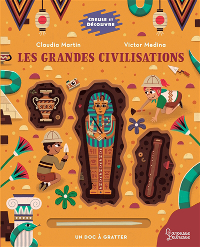Grandes civilisations : un doc à gratter (Les) | 9782036009301 | Documentaires