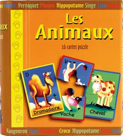 Les animaux - 26 cartes puzzle | Jeux éducatifs